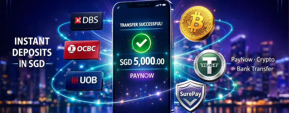 Gembet Payment Methods in Singapore