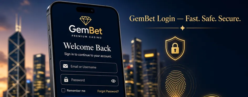 Gembet Login Singapore – Sign In to Your Account