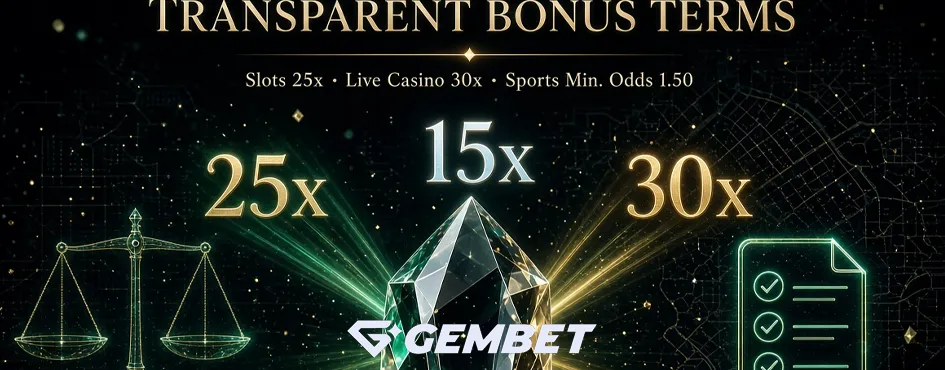 Gembet Bonus Terms and Wagering Requirements